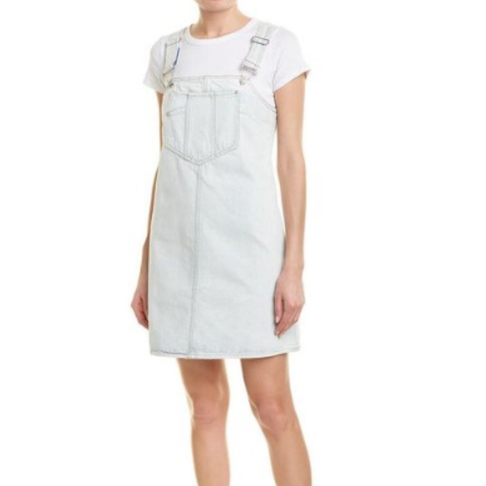 7 FAM Dungaree Shift Denim Dress